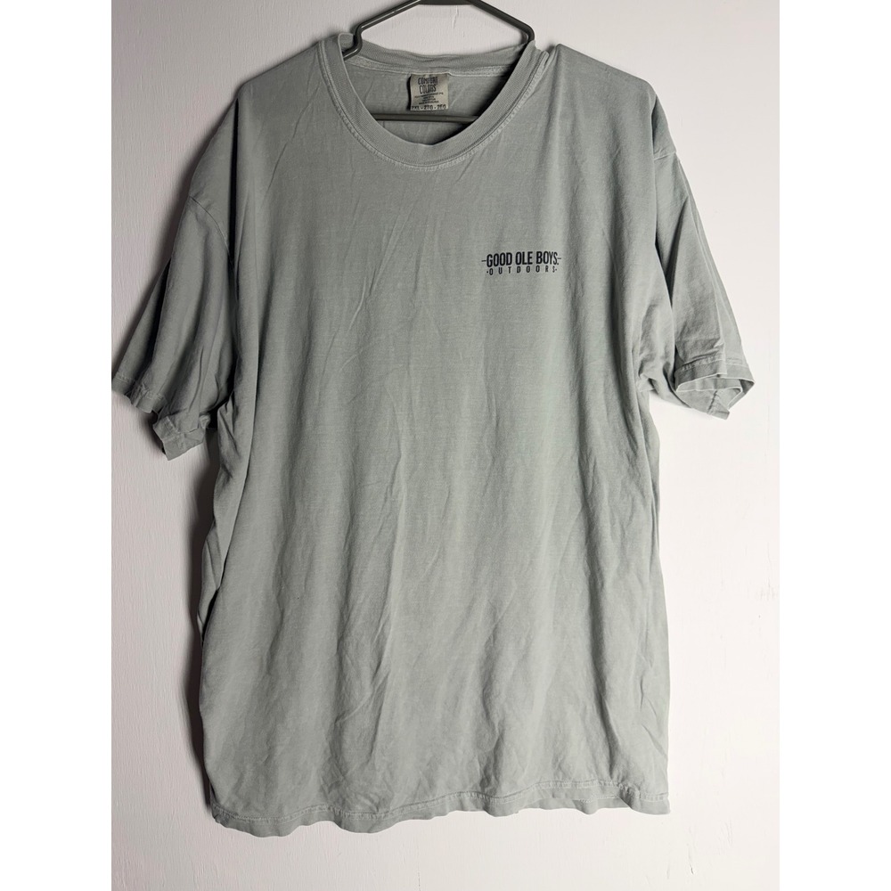 Comfort Colors Good Ole Boys Outdoors Bigfoot Sasquatch T-Shirt Mens 2XL Green